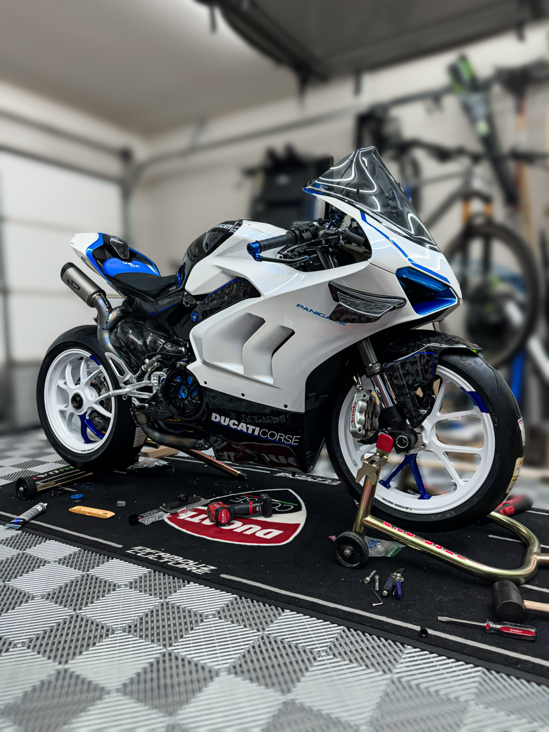 Bret-Parkers-beautiful-V4-Corse-getting-fitted-with-Podium-Racing-Titanium-Bolts