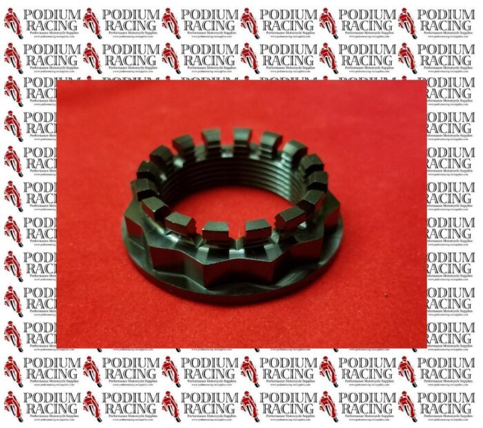 DUCATI MULTISTRADA 620 1000 1100 BLACK TITANIUM REAR AXLE NUT SPROCKET SIDE 12PT