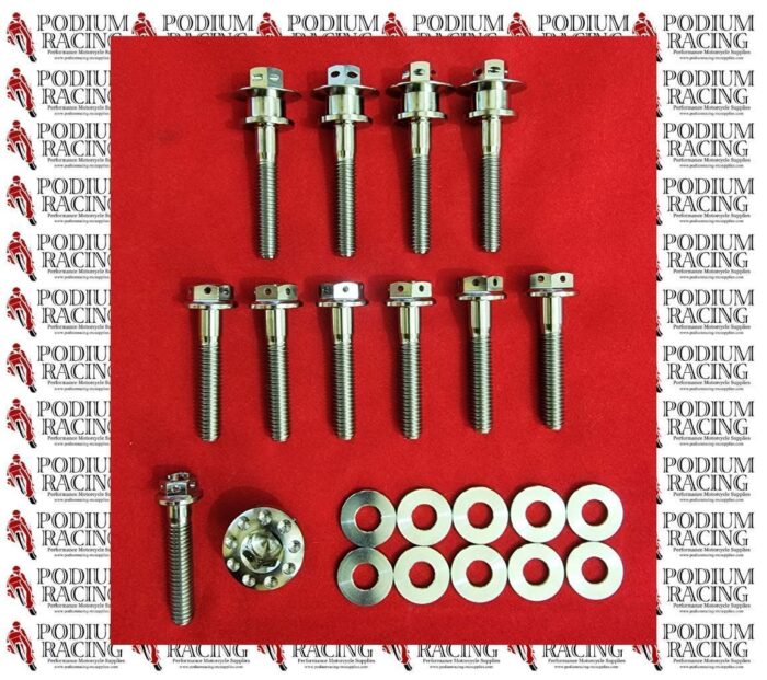 DUCATI PANIGALE 1199 SILVER TITANIUM CYLINDER HEAD CAM / COVER BOLTS