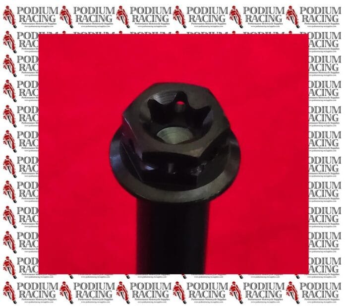 BMW S1000RR HP4 S1000R PRE 2019 BLACK TITANIUM RACE DRILLED FRONT CALIPER BOLTS - Image 5