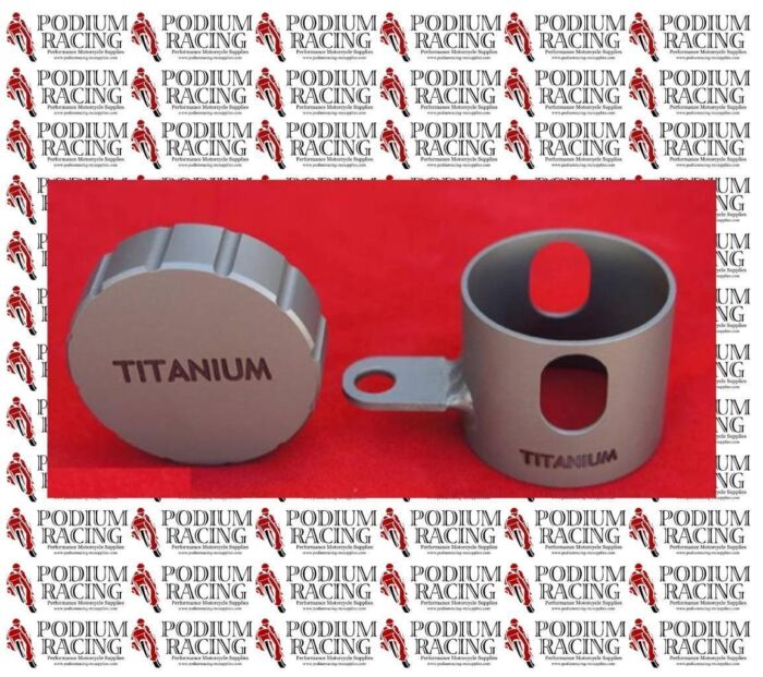 DUCATI BREMBO CLUTCH OR REAR BRAKE TITANIUM RESERVOIR COVER (HORIZONTAL) 15MM/CC