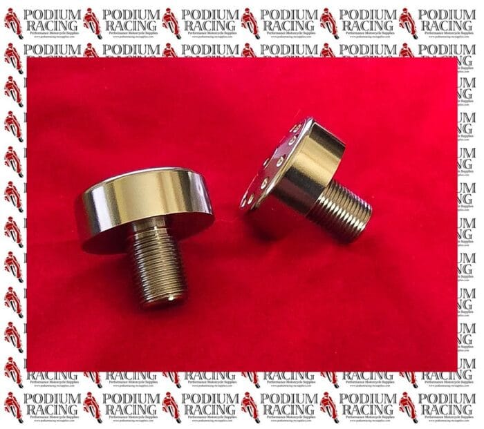 DUCATI MONSTER 797 TITANIUM SWINGARM PIVOT BOLTS SILVER WITH COVER 7791821AB - Image 5