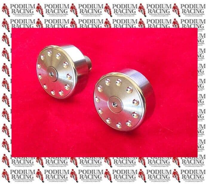 DUCATI MONSTER 797 TITANIUM SWINGARM PIVOT BOLTS SILVER WITH COVER 7791821AB