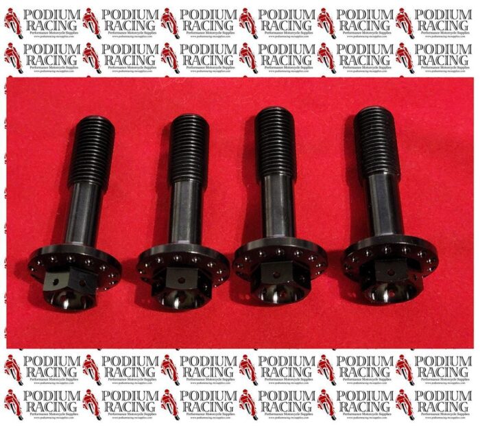 DUCATI PANIGALE V4 BLACK TITANIUM ENGINE TO FRONT FRAME BOLTS 7791A842AA