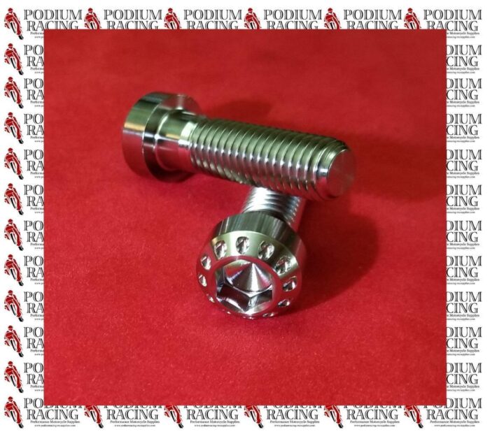DUCATI PANIGALE V4 V4S SILVER TITANIUM SWINGARM PINCH BOLTS REAR HUB 2PCS