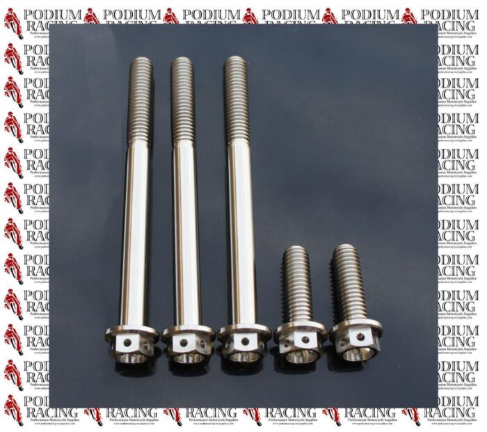 DUCATI RACE DRILLED CLUTCH COVER BOLTS IN SILVER TITANIUM WET CLUTCH MONSTER