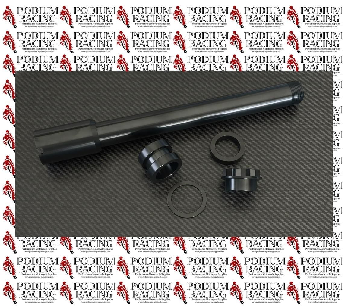 DUCATI STREETFIGHTER BLACK TITANIUM FRONT AXLE NUT & L&R SPACERS 8191069AA - Image 4