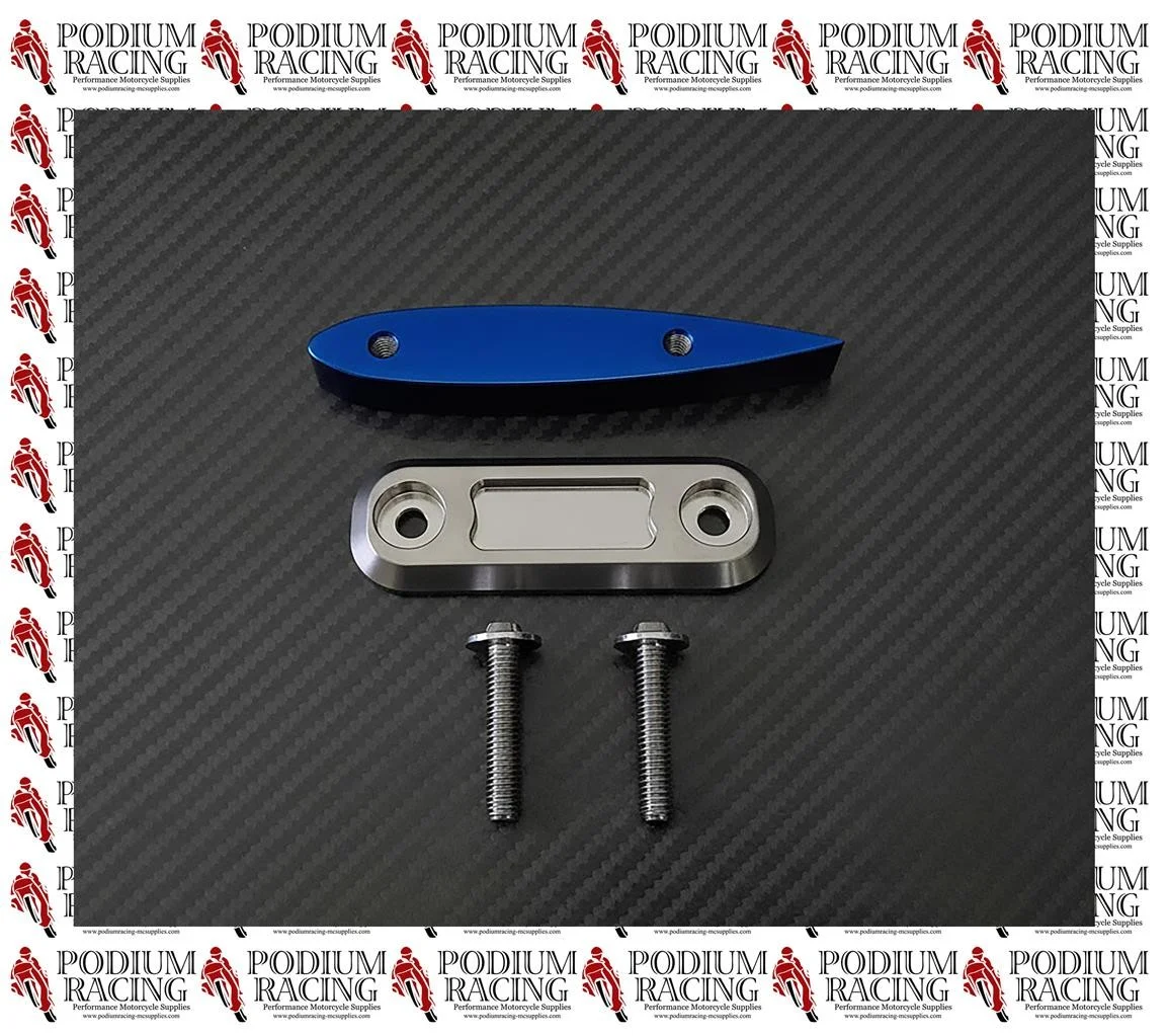 TITANIUM FRONT SPLITTER SKID PUCKS BURNT BLUE WITH TOP SPREADER PLATE 2 SETS - Image 4