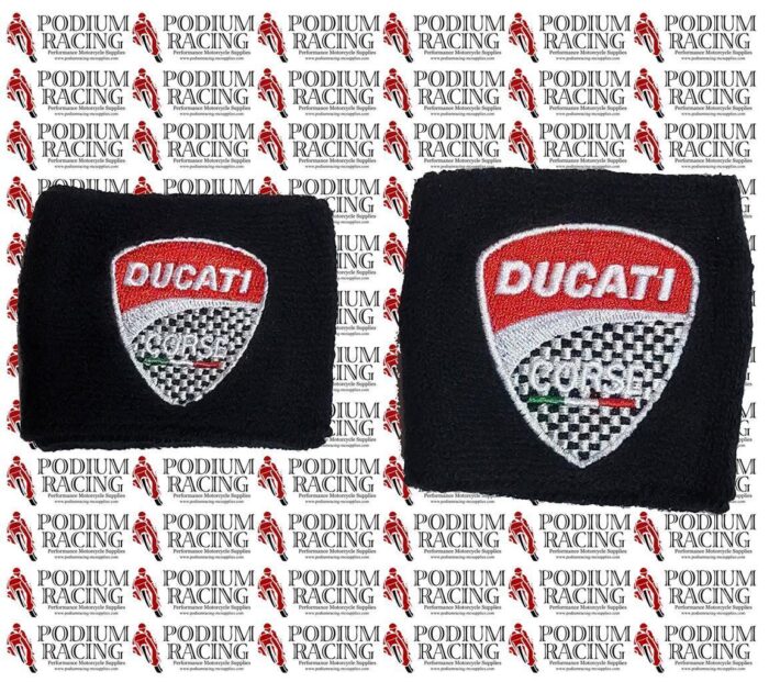 DUCATI BRAKE & RESERVOIR COVERS SOCKS BLACK CARBON LARGE - BRAKE SMALL - CLUTCH