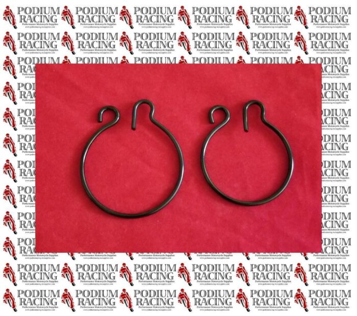 DUCATI MONSTER S2R S4R/S BLACK TITANIUM REAR WHEEL AXLE NUT SAFETY SPRING CLIPS