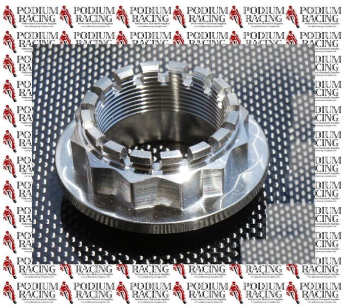 DUCATI MULTISTRADA 620 1000 1100 SILVER TITANIUM REAR AXLE CONE NUT 12 POINT