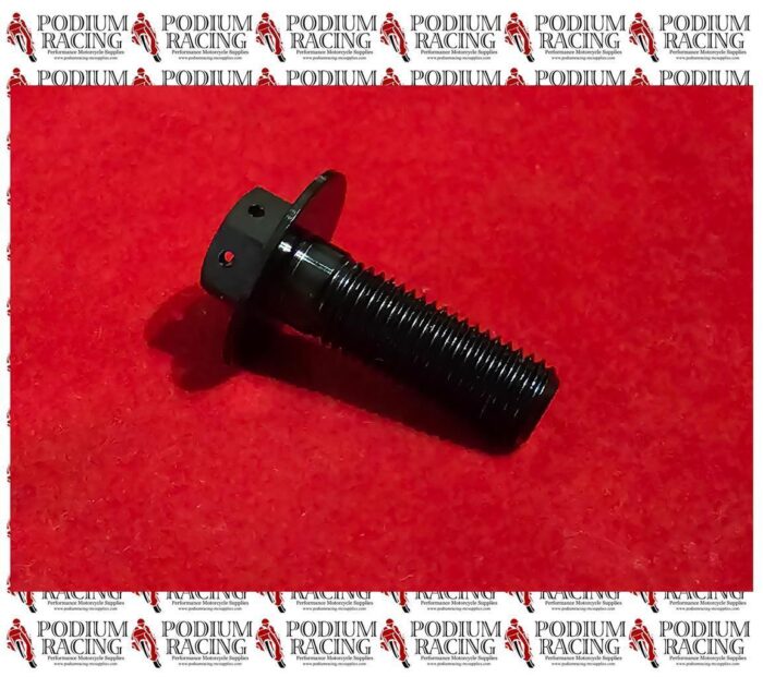 DUCATI PANIGALE 959 1299 BLACK TITANIUM FRONT SPROCKET BOLT FOR SAFETY WIRE