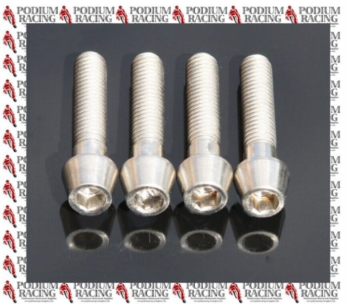 DUCATI SILVER TITANIUM OHLINS FORK BOLTS MULTISTRADA S