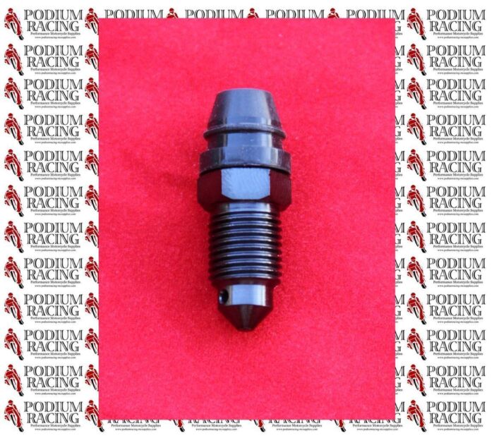 DUCATI TITANIUM BREMBO BLACK BLEED NIPPLE (10 MM large) WITH RUBBER DUST CAP
