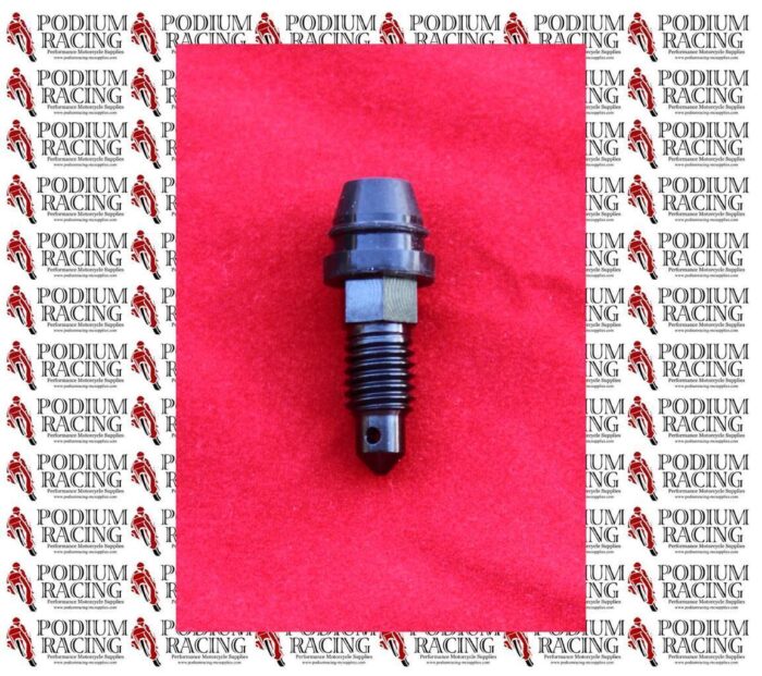 DUCATI TITANIUM BREMBO BLACK BLEED NIPPLE (8 MM small) WITH RUBBER DUST CAP