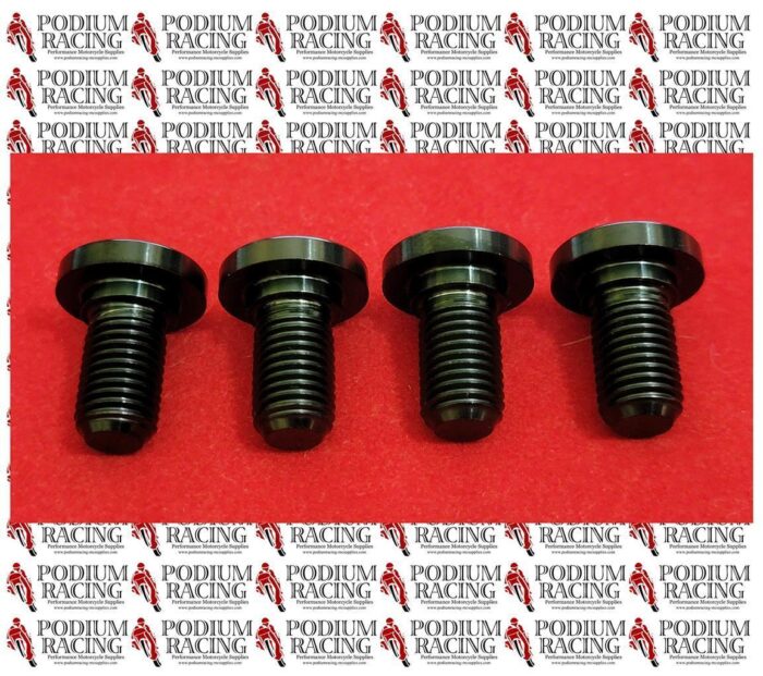 DUCATI DIAVEL BLACK TITANIUM REAR DISK BRAKE BOLTS 4 PCS 77918261AA