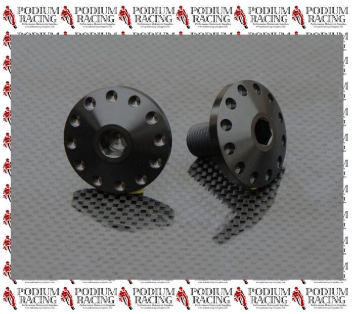 DUCATI HYPERMOTARD BLACK TITANIUM SWINGARM PIVOT BOLTS 2PCS 77911511AA