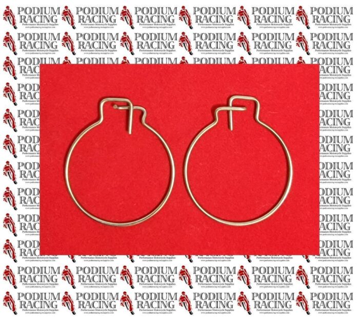 DUCATI MONSTER 1200 SILVER TITANIUM REAR WHEEL AXLE NUT SAFETY SPRING CLIPS 2PCS