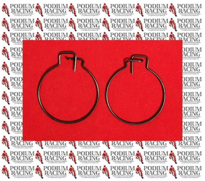 DUCATI MULTISTRADA BLACK TITANIUM REAR WHEEL AXLE NUT SAFETY SPRING CLIPS 2 PCS