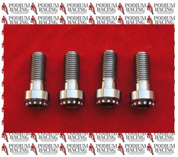 DUCATI ST2 ST3 ST4 SILVER TITANIUM CALIPER MOUNT BOLTS 4 PCS KIT