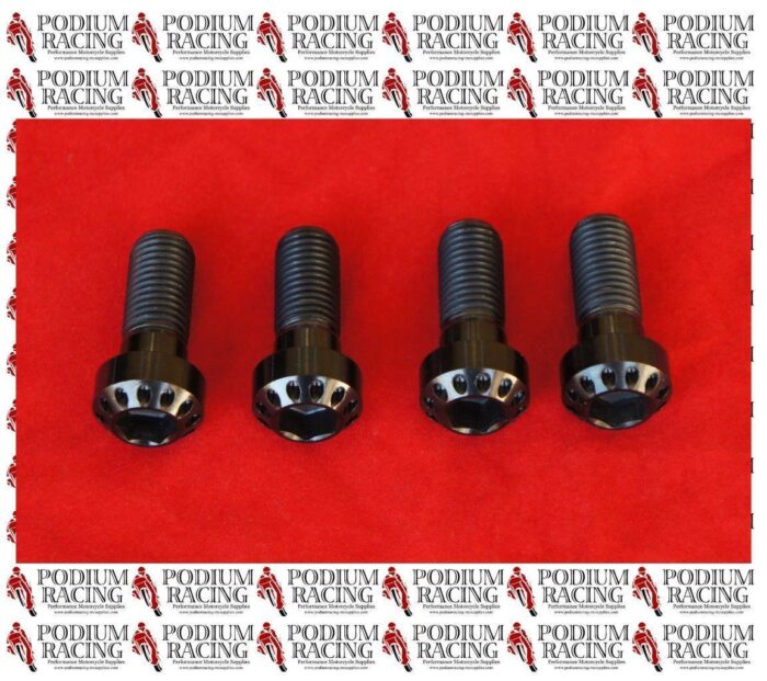 DUCATI TITANIUM CALIPER BOLTS BLACK MULTISTRADA 4 PC SET