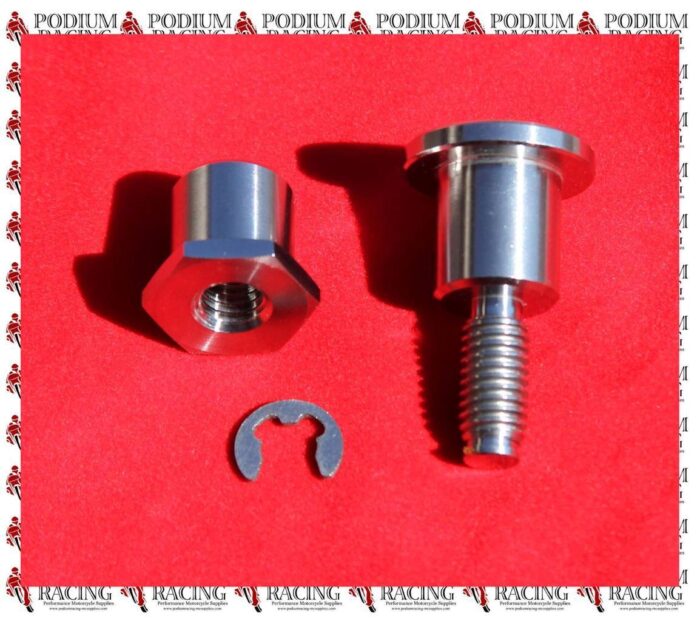 DUCATI TITANIUM KICK STAND PIVOT BOLT SILVER PANIGALE 959 1299