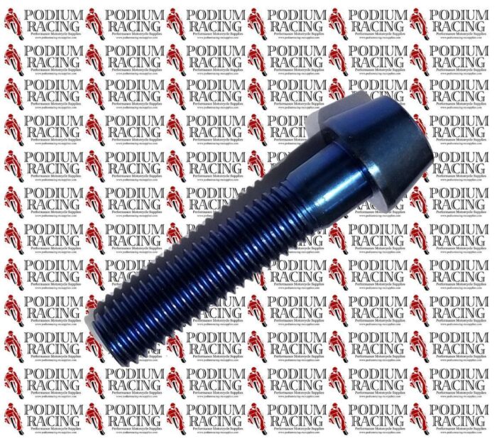 TITANIUM BLUE M8 x 35 1.25MM THREAD ALLEN SOCKET HEAD BOLT SCREW GRADE5 6A-4L