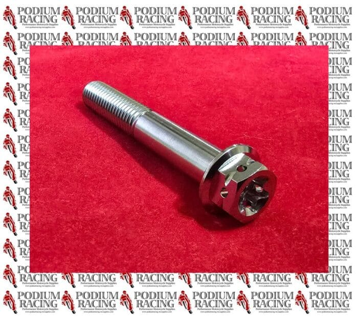 BMW S1000RR HP4 S1000R PRE 2019 TITANIUM RACE DRILLED FRONT BRAKE CALIPER BOLTS - Image 3