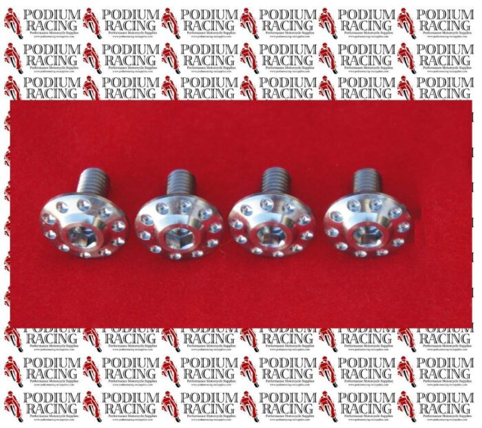 DUCATI 848 1098 SILVER TITANIUM FRONT FENDER MUDGUARD SCREWS