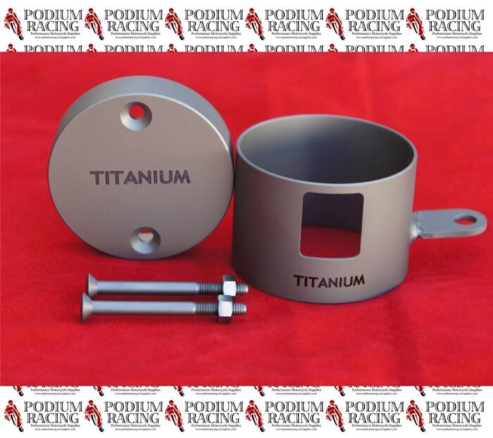DUCATI BREMBO FRONT BRAKE TITANIUM RESERVOIR COVER WITH LID/CAP 45MM/CC