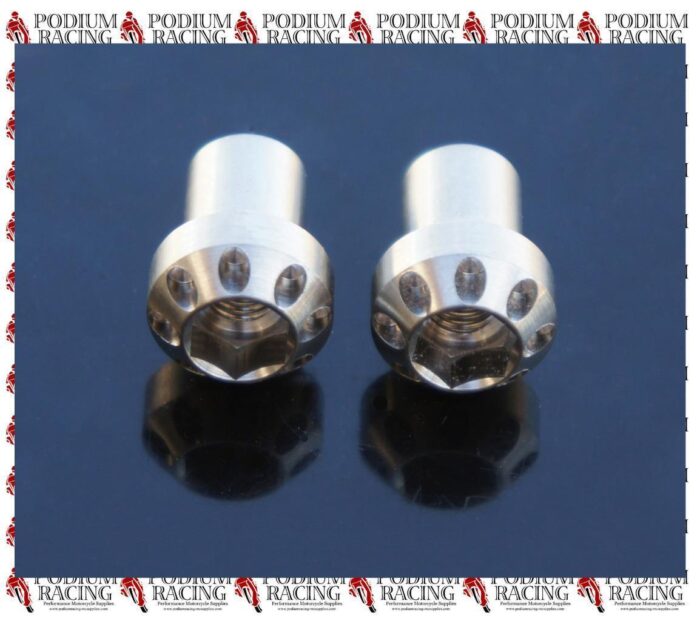 DUCATI SILVER TITANIUM REAR BRAKE LEVER BRACKET SCREWS PANIGALE 899 1199 (2PCS)