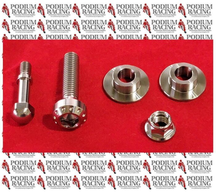 DUCATI STREETFIGHTER V4 SILVER TITANIUM KICKSTAND ASSIST PIN KIT 5 PCS 83210742A