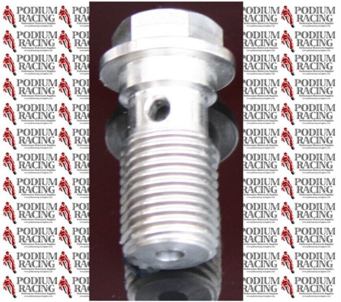 DUCATI TITANIUM BREMBO SILVER NATURAL SINGLE BANJO BOLT