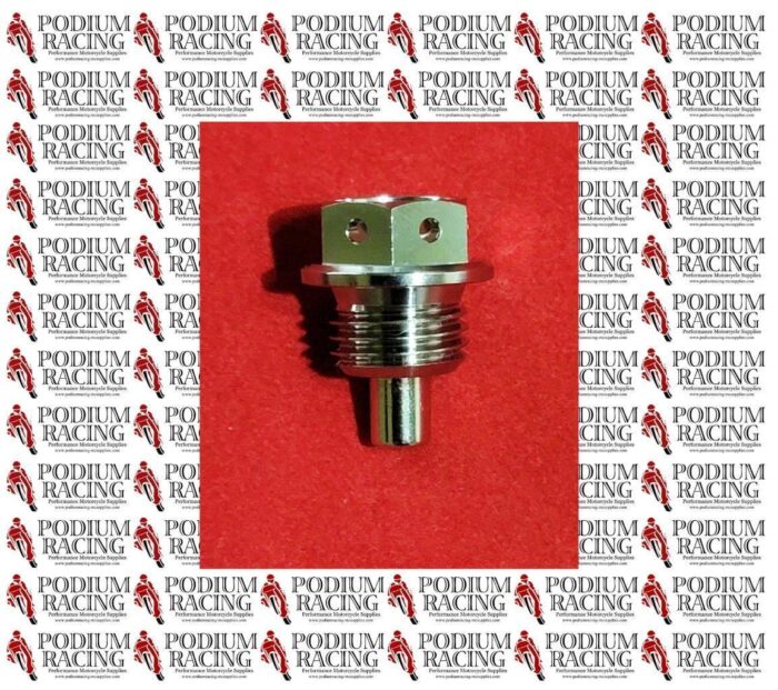 DUCATI 89310153A & 89310151A SILVER TITANIUM OIL DRAIN PLUG STRONG MAGNET