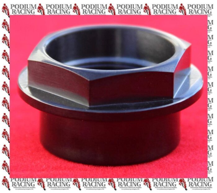 DUCATI BLACK TITANIUM FRONT WHEEL AXLE NUT DIAVEL