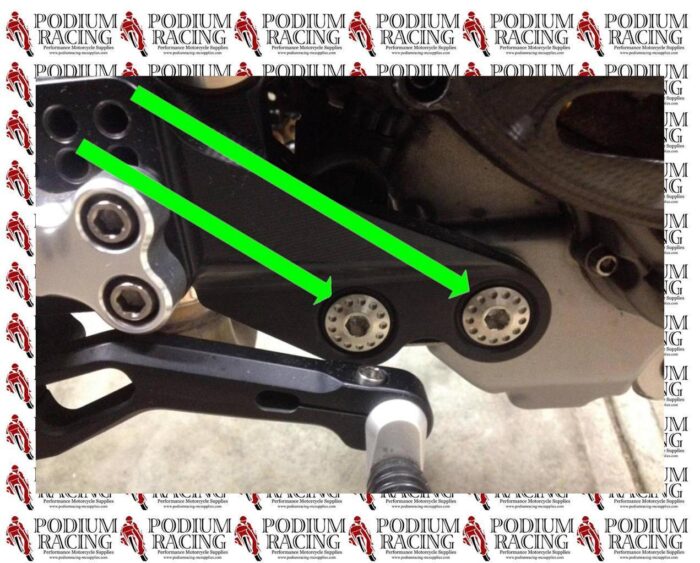 DUCATI MULTISTRADA BLACK TITANIUM FOOT PEG FOOTPEG BOLTS 1100 620 - Image 5