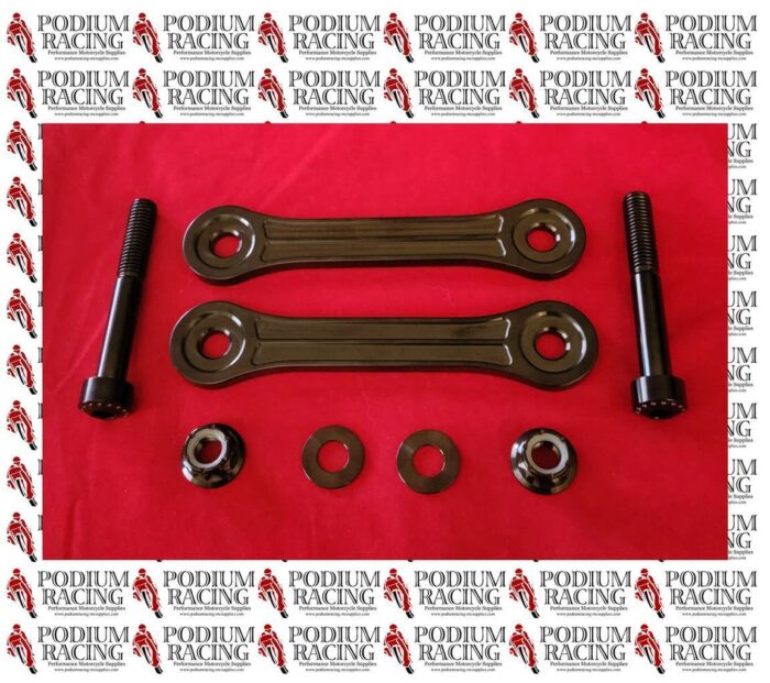 DUCATI PANIGALE V4 2ND GEN BLACK TITANIUM RIDE HEIGHT REACTION ROD 37212211AA - Image 3