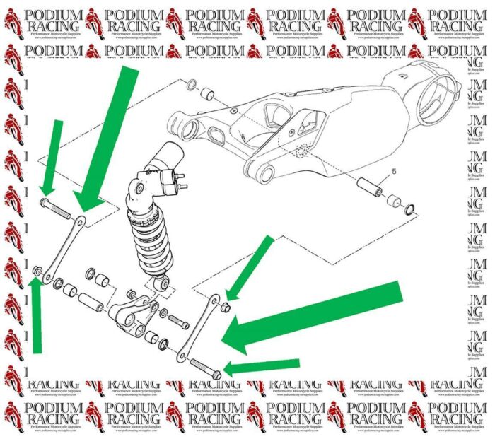 DUCATI PANIGALE V4 2ND GEN BLACK TITANIUM RIDE HEIGHT REACTION ROD 37212211AA - Image 6