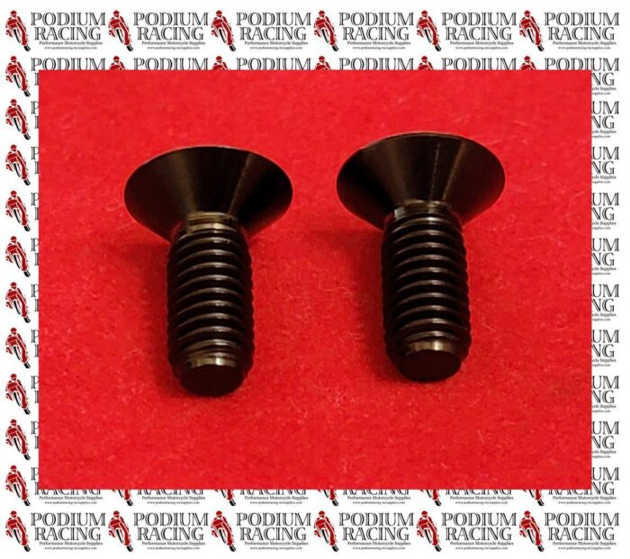 DUCATI PANIGALE V4 V4S BLACK TITANIUM GENERATOR COVER SCREWS 2 PCS 77750494C - Image 3