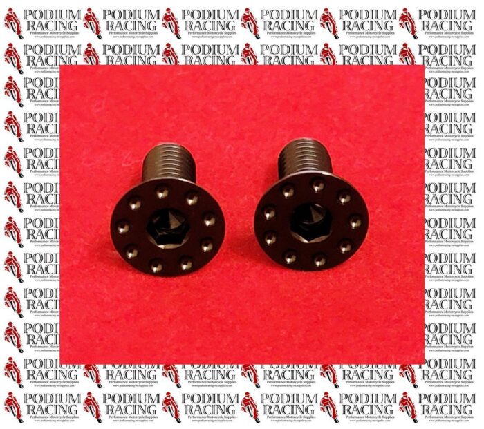 DUCATI PANIGALE V4 V4S BLACK TITANIUM GENERATOR COVER SCREWS 2 PCS 77750494C