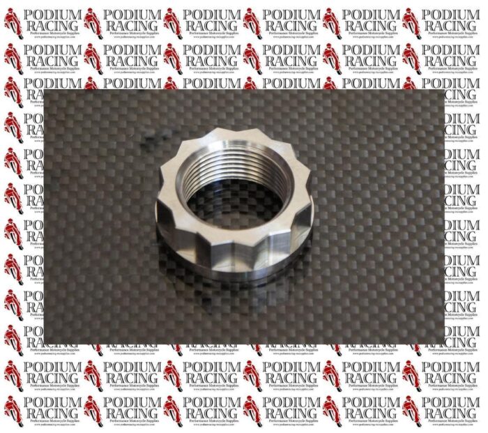 DUCATI SCRAMBLER SILVER TITANIUM FRONT AXLE NUT BI-HEX 12 POINT 74810141A B C