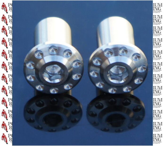DUCATI SILVER TITANIUM KEY GUARD SCREWS / BOLTS 1198 (SET OF 2)