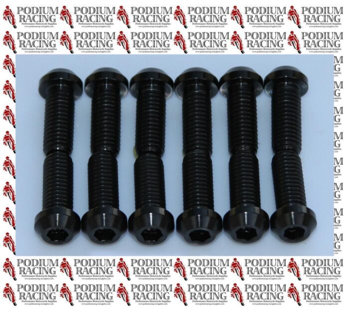 DUCATI TITANIUM FRONT DISC BOLTS BLACK 748 916 996 998 S & R SET OF 12