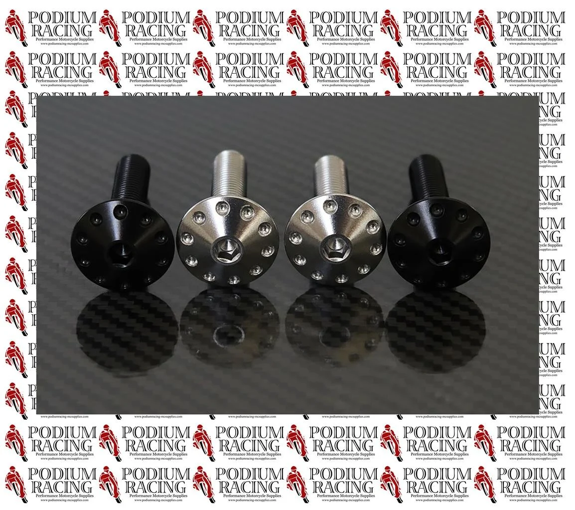 M5 TITANIUM BOLTS SILVER OR BLACK PANCAKE HEAD 30 & 25MM THREAD LENGTH - Image 5