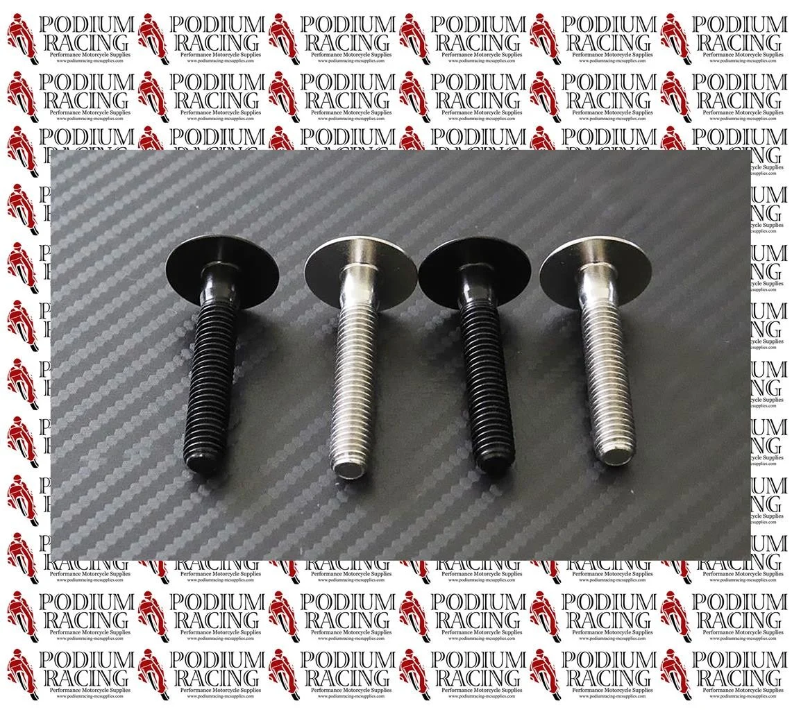 M5 TITANIUM BOLTS SILVER OR BLACK PANCAKE HEAD 30 & 25MM THREAD LENGTH - Image 6