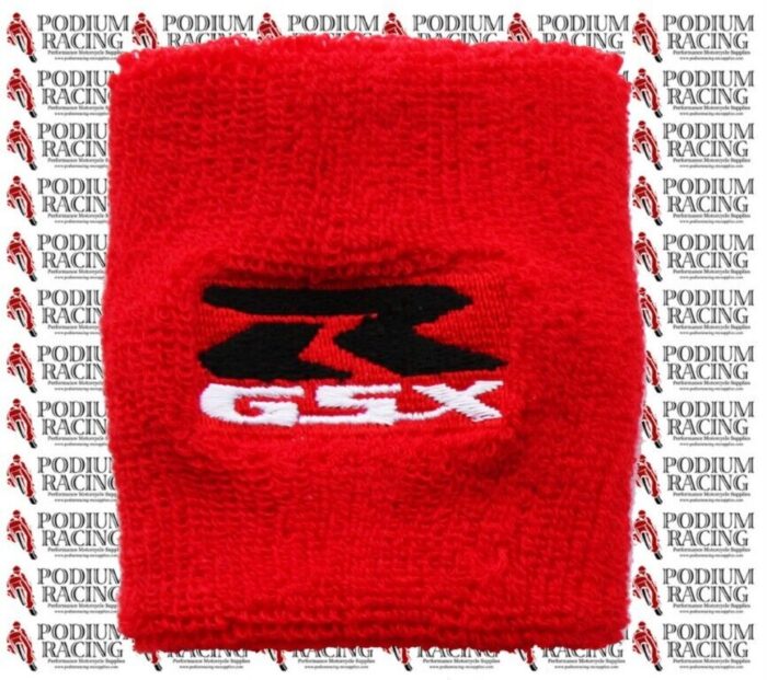 SUZUKI GSX-R 600 750 1000 BRAKE RESERVOIR COVER in RED
