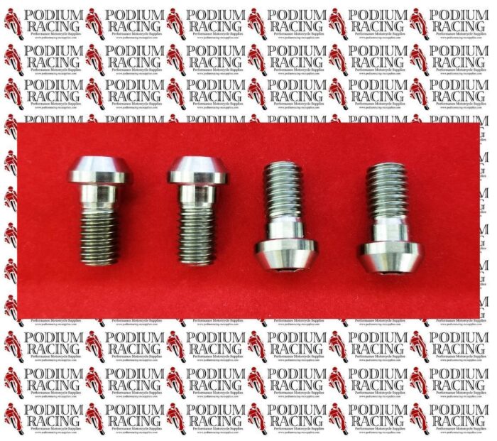 TITANIUM M8x15 BOLT 1.25 MM PITCH SILVER BOLTS UMBRELLA HEAD GRADE 5 6AL/4V