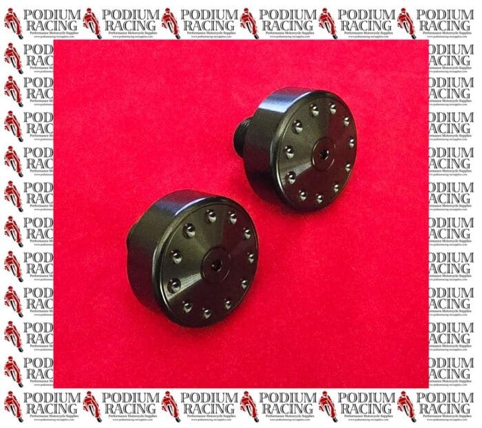 DUCATI MONSTER 821 TITANIUM SWINGARM PIVOT BOLTS BLACK WITH COVER 7791821AB
