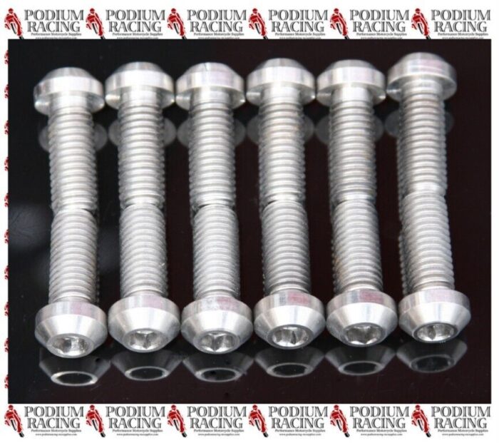 DUCATI MONSTER (ALL) TITANIUM FRONT DISC BOLTS SILVER (SET OF 12 BOLTS)