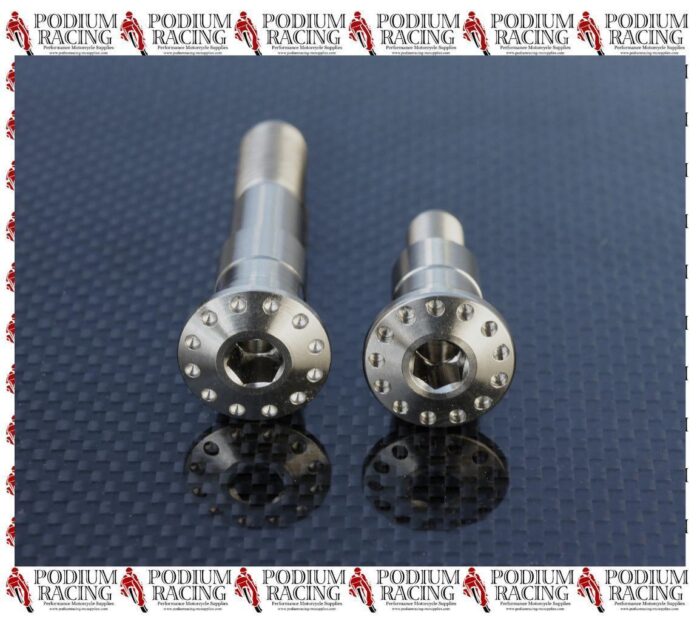 DUCATI SILVER TITANIUM GEAR & REAR BRAKE LEVER PIVOT BOLT 748 916 996 998